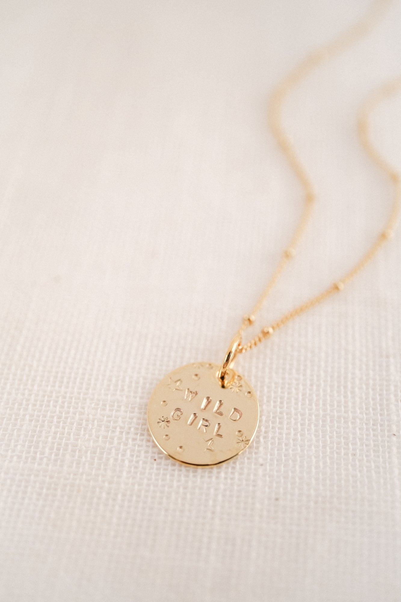 Collier "La médaille ronde" (Grande) personnalisable
