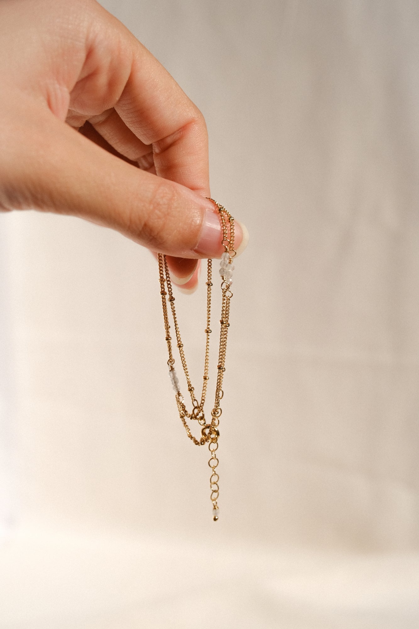 Collier-bracelet-cheville "Luna" 3 en 1