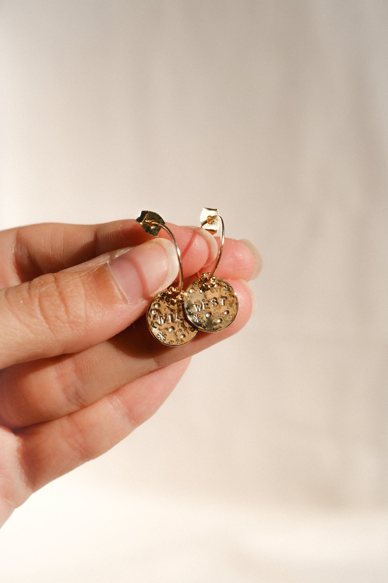 Boucles d'oreilles "Golden" personnalisable