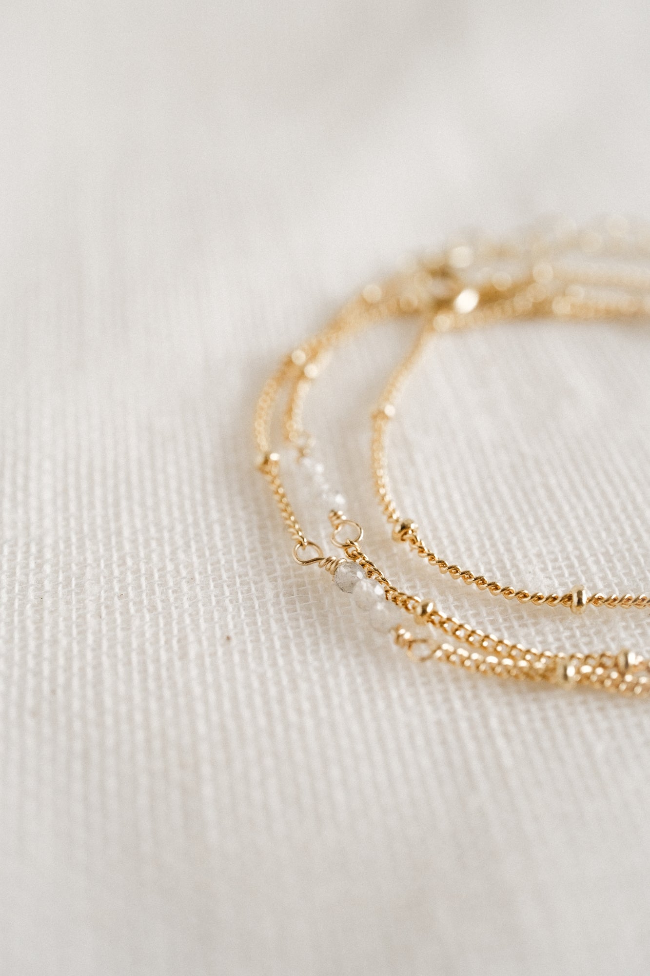 Collier-bracelet-cheville "Luna" 3 en 1