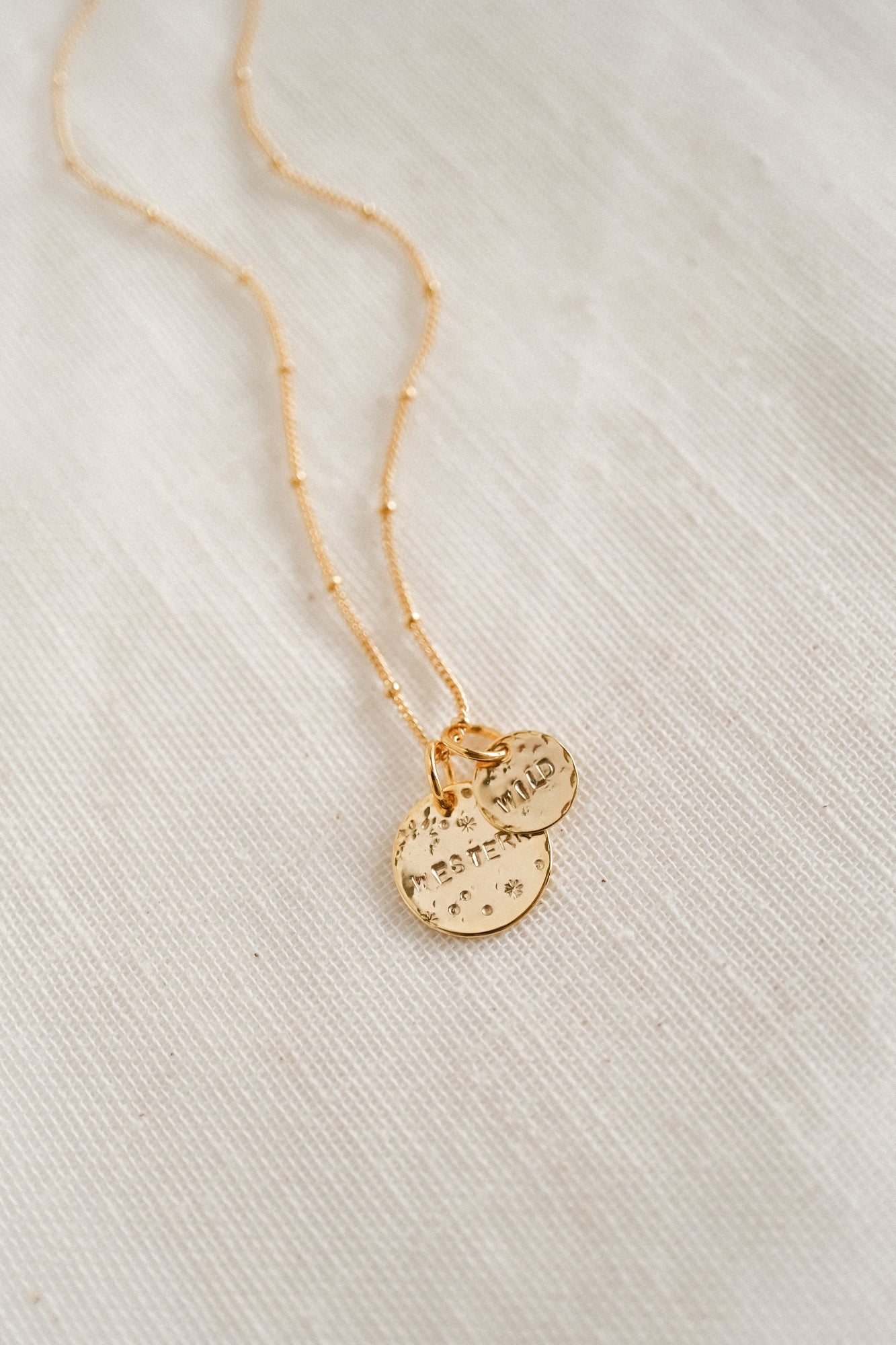 Collier "La médaille ronde" (Grande) personnalisable