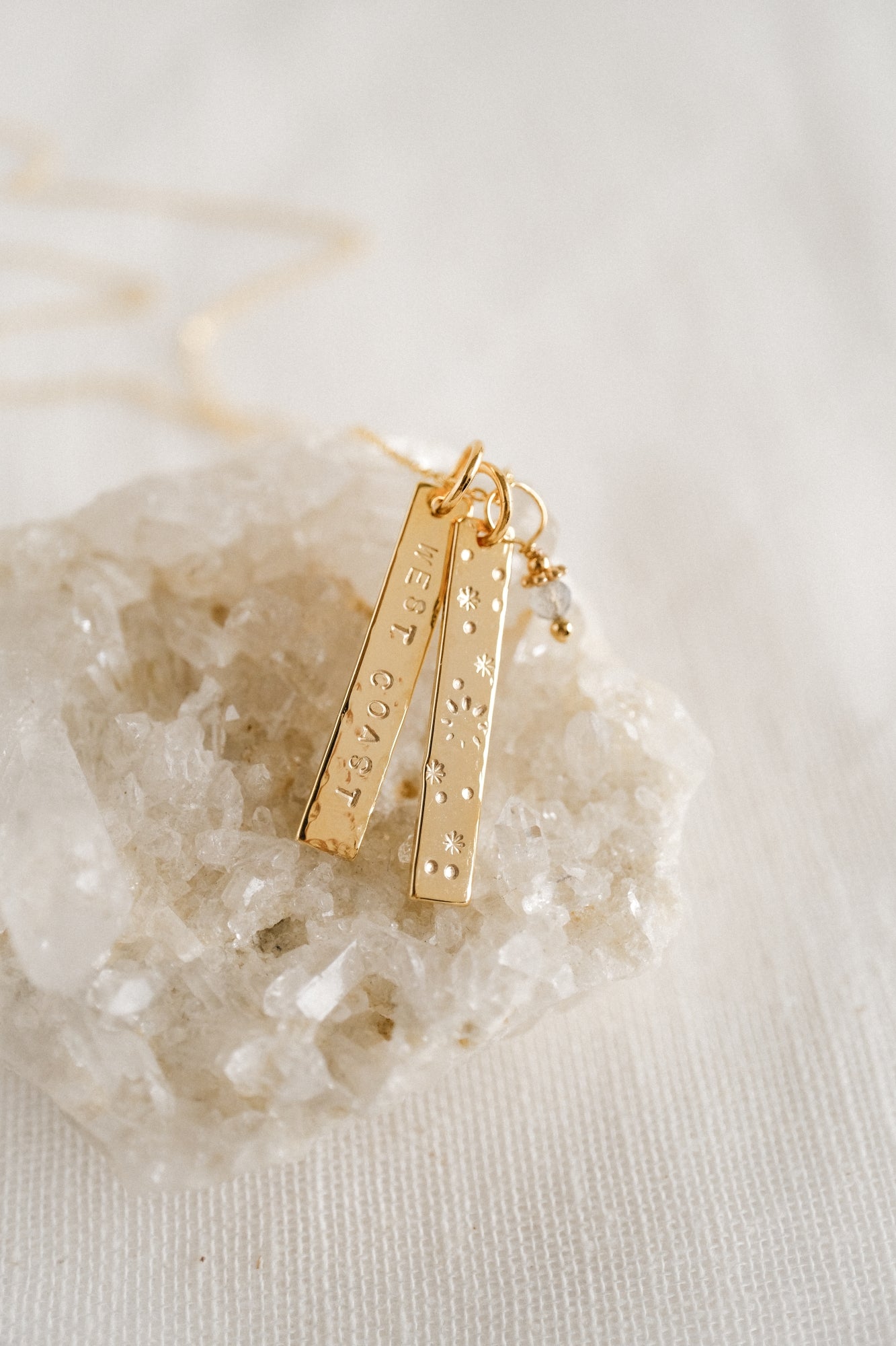 Collier "La médaille barre" personnalisable