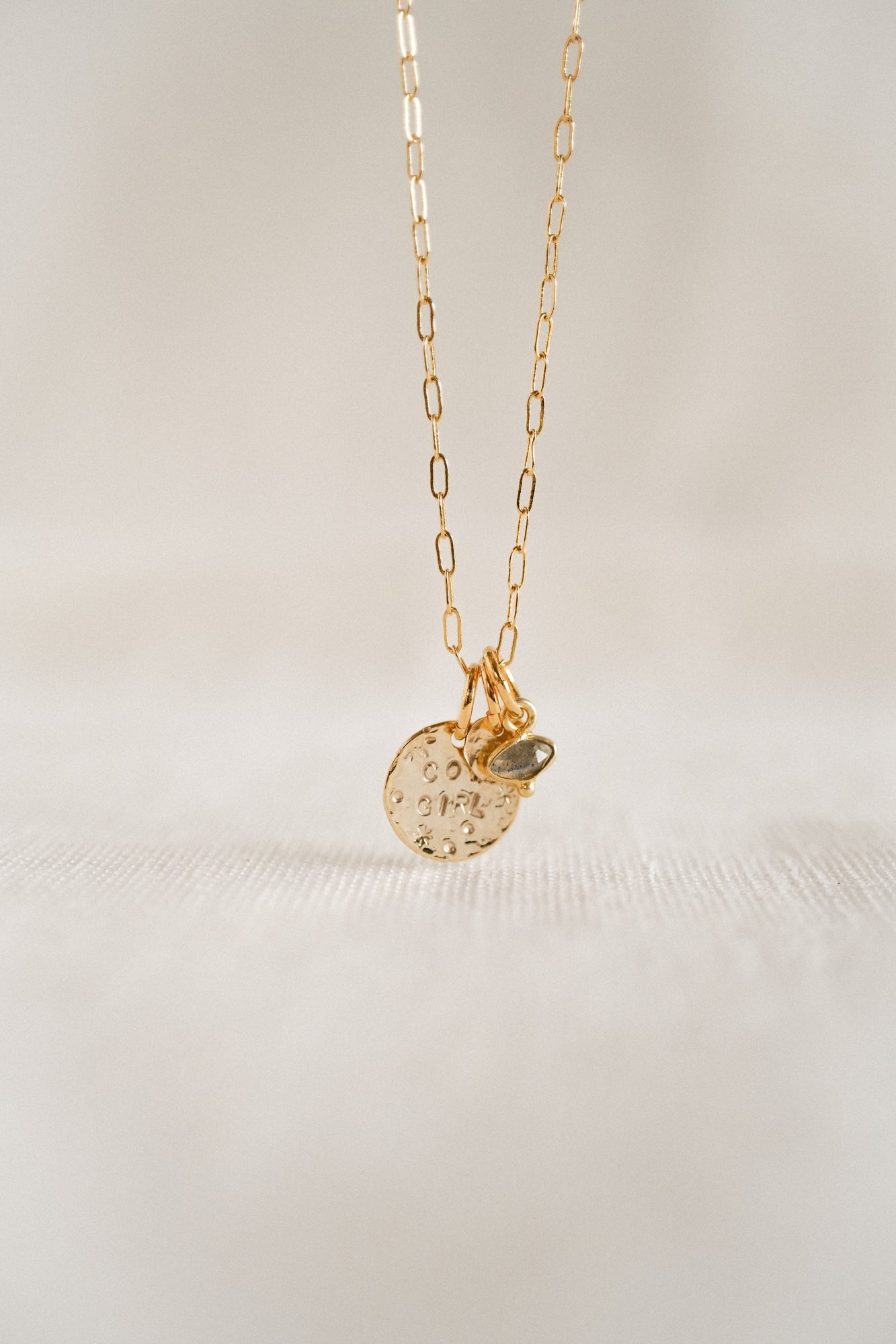 Collier "La médaille ronde" (Moyenne) personnalisable