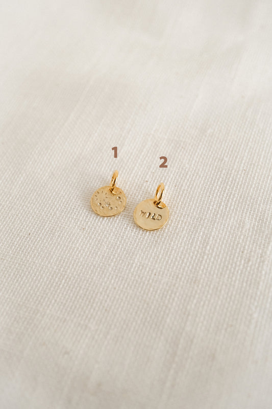 "La médaille ronde" à l'unité (Petite) (personnalisable)