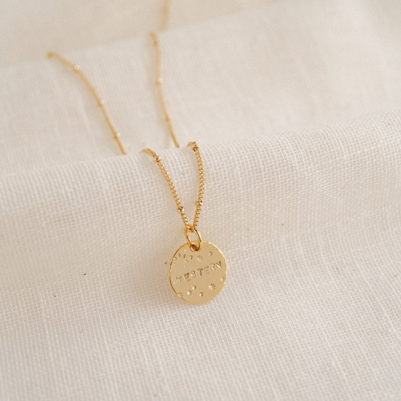 Collier "La médaille ronde" (Grande) personnalisable