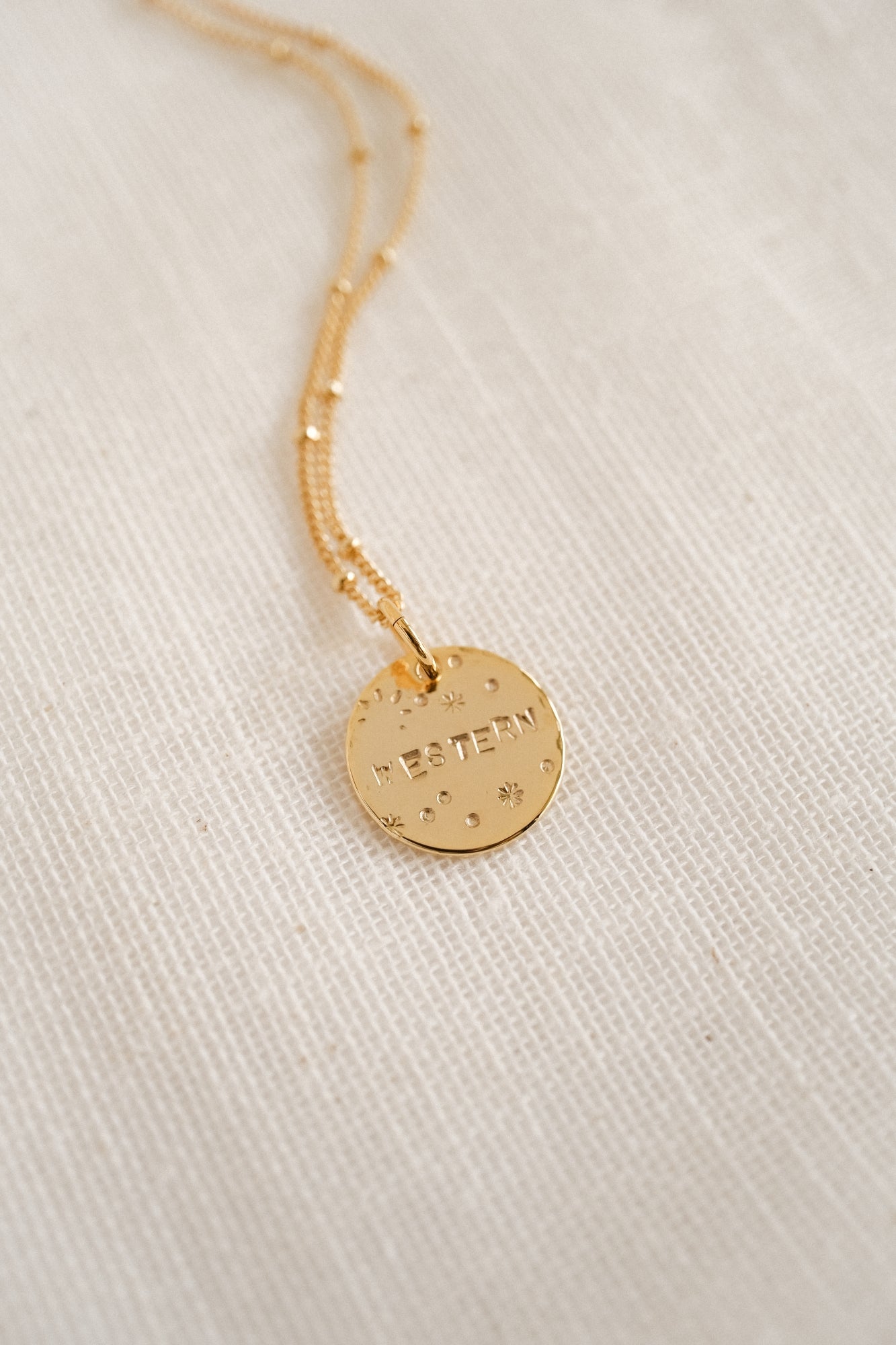 Collier "La médaille ronde" (Grande) personnalisable