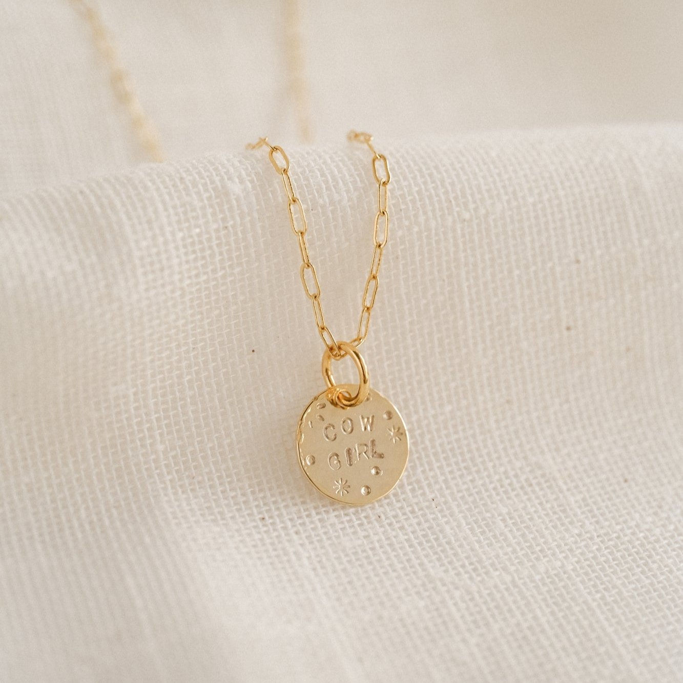 Collier "La médaille ronde" (Moyenne) personnalisable