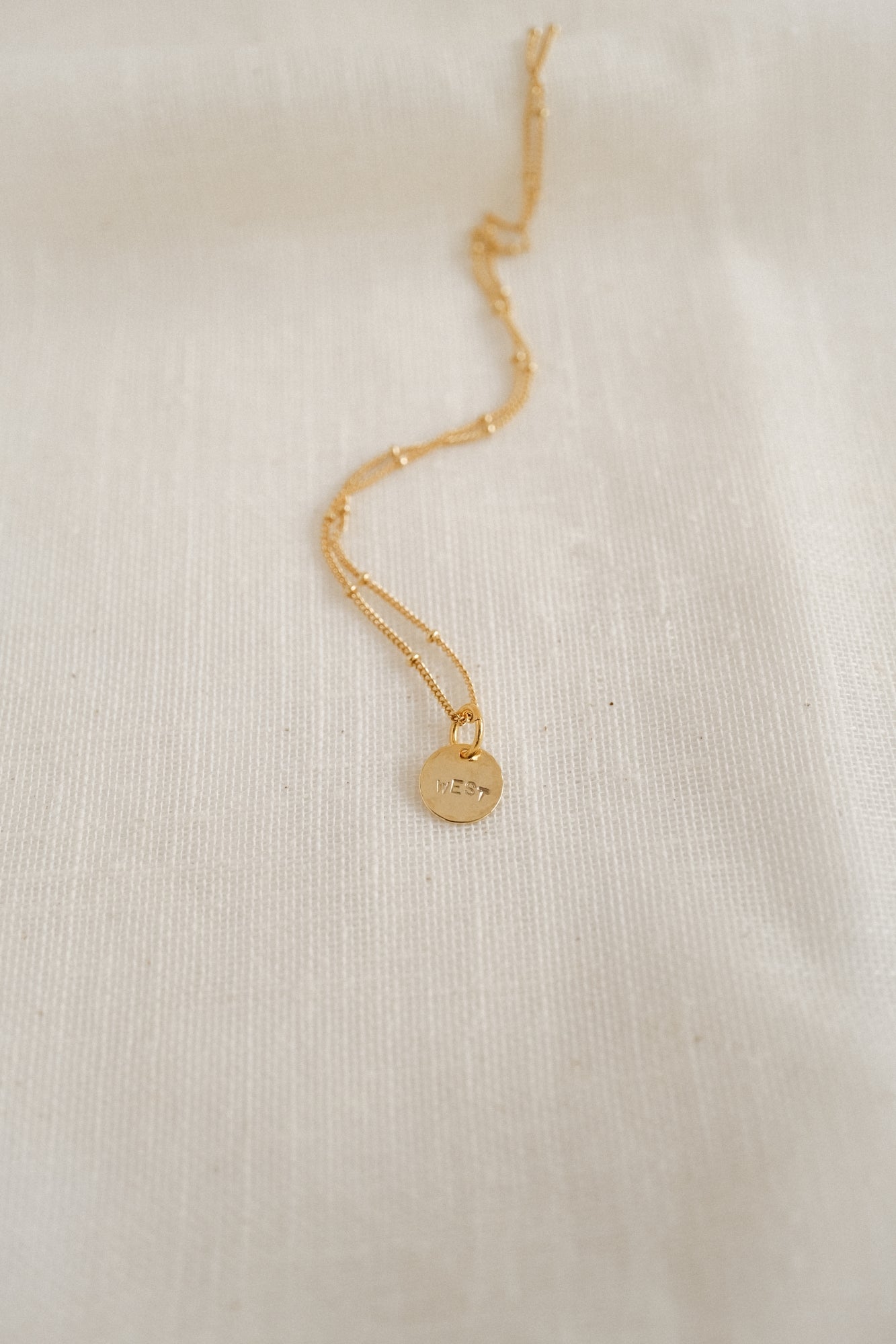 Collier "La médaille ronde" (Petite) personnalisable
