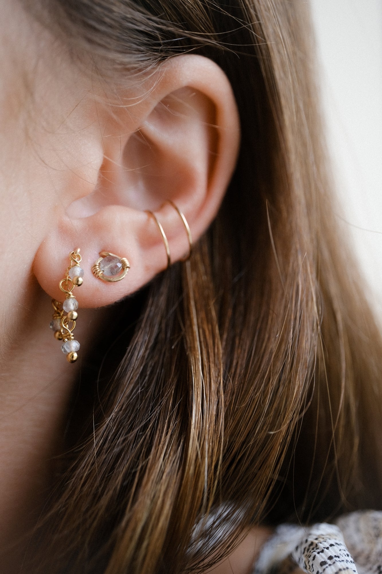 Clous d'oreilles "Ridge"