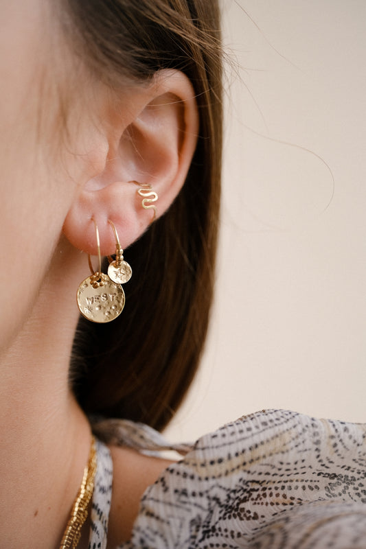 Boucles d'oreilles "Golden" personnalisable