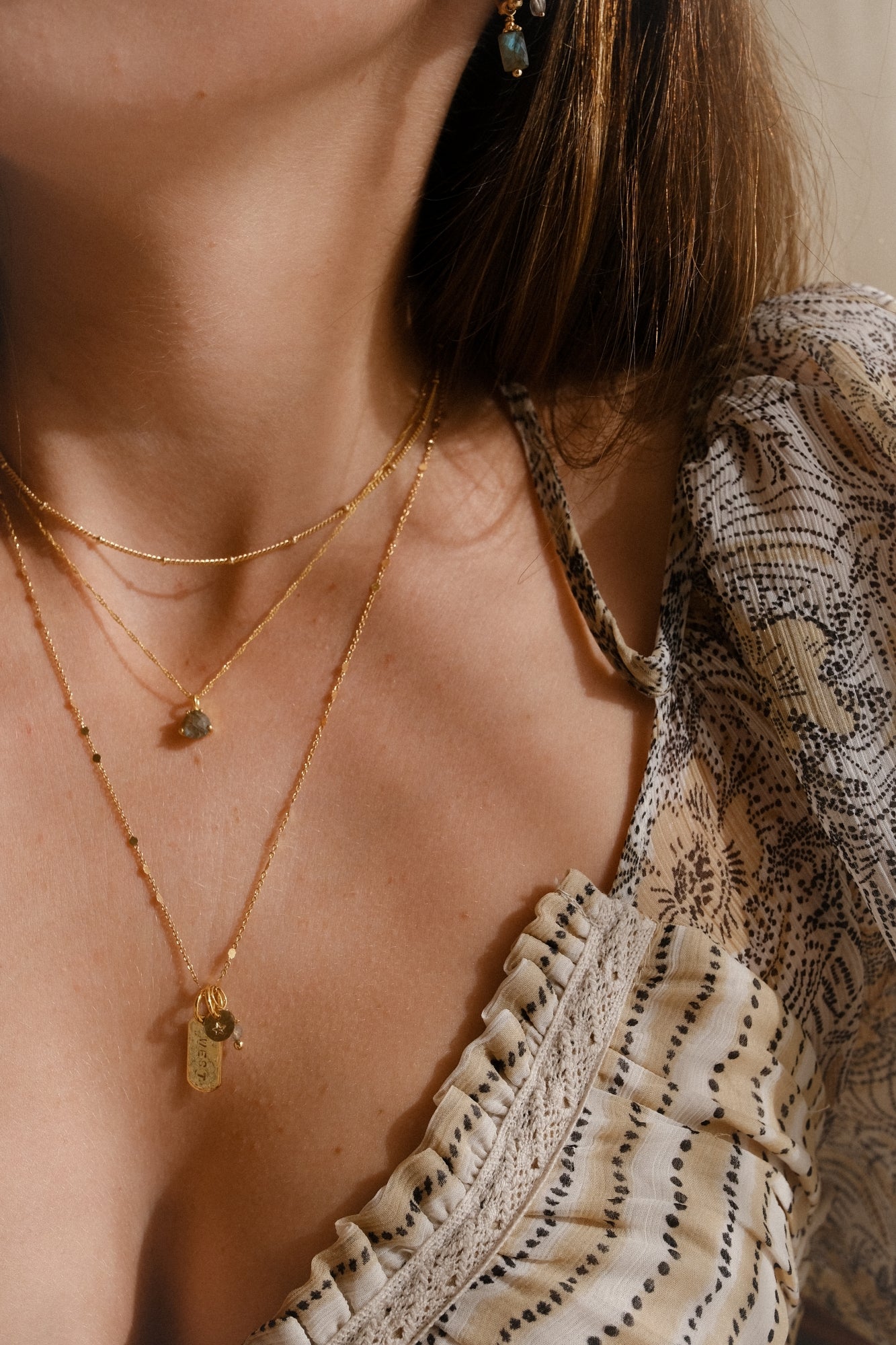 Collier "La médaille amulette" personnalisable