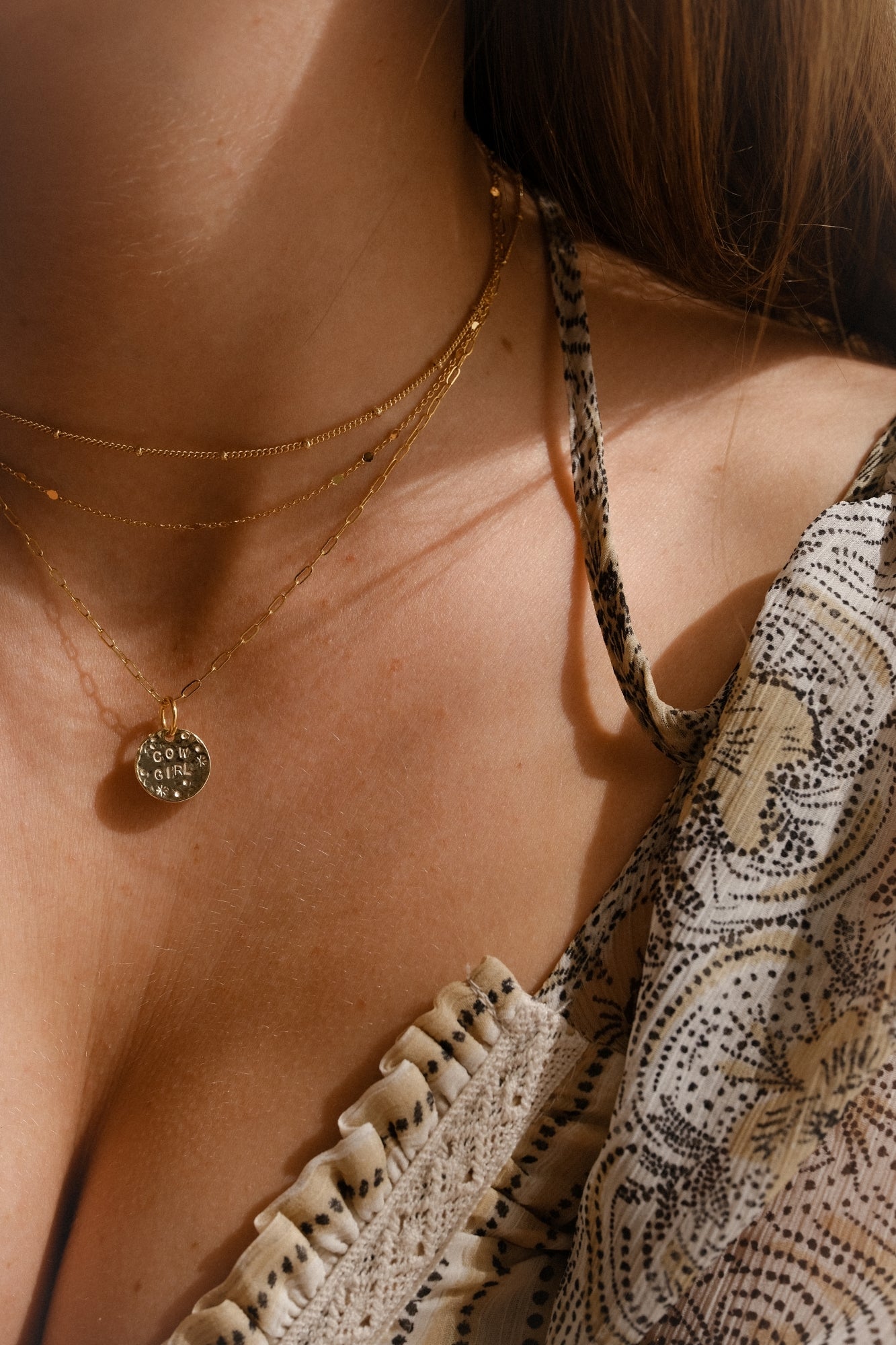 Collier "La médaille ronde" (Moyenne) personnalisable