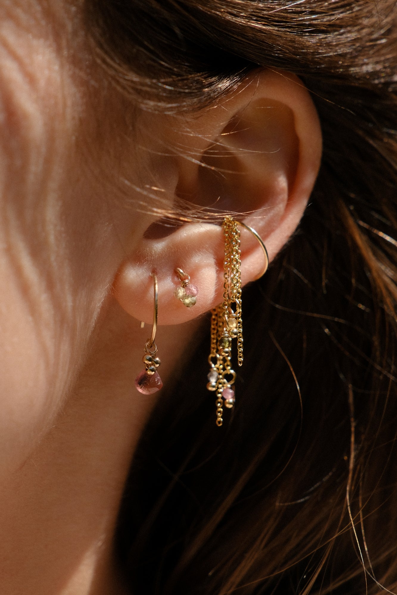 Mini 12mm hoops: hoops + charms (16 versions to choose from)