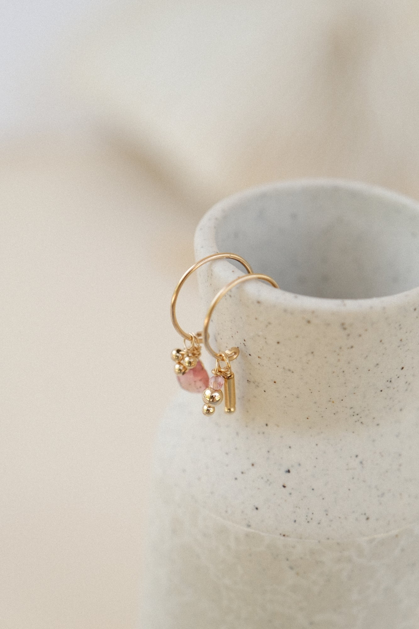 Mini 12mm hoops: hoops + charms (16 versions to choose from)