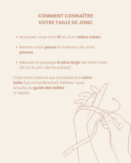 Semainier jonc charms "Margot" (au choix)