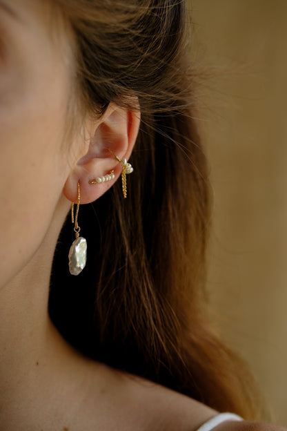 “Think” earrings