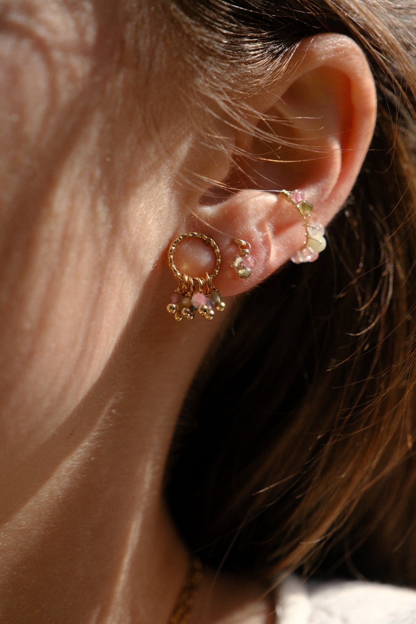 Boucles d'oreilles "Pivoine"