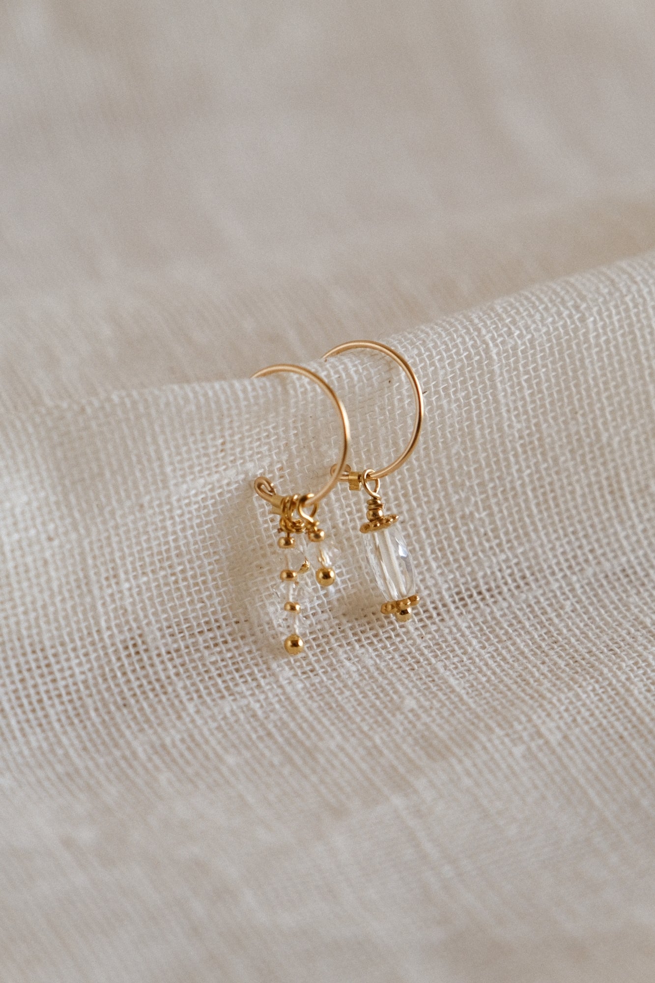 Mini créoles "Calypso" + charms (14 versions au choix)