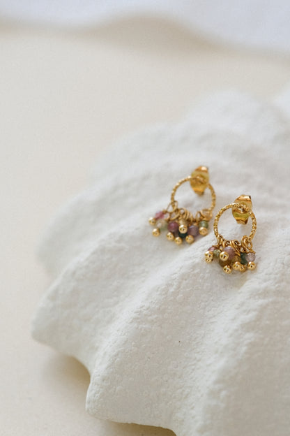 Boucles d'oreilles "Pivoine"