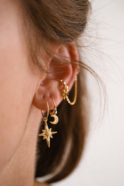 Mini créoles "Calypso" + charms (14 versions au choix)