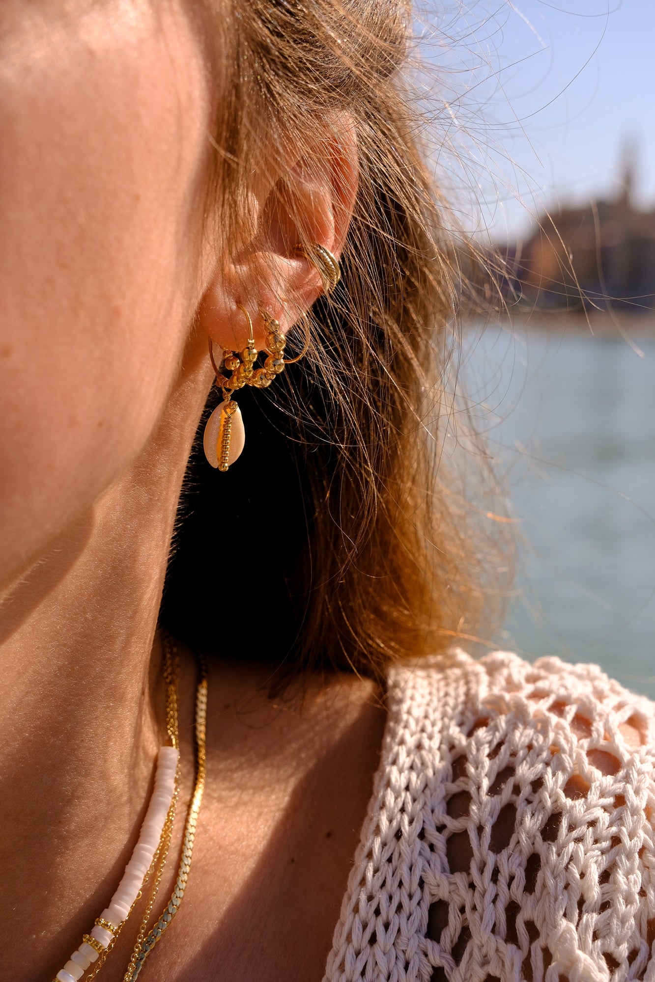 Boucles d'oreilles "Ecume"